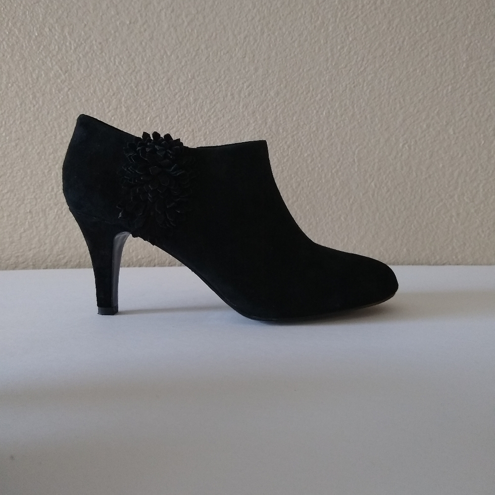 Alex Marie Black Suede Ankle Booties